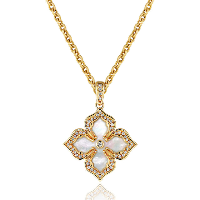 4 Leaf Clover Flower Necklace