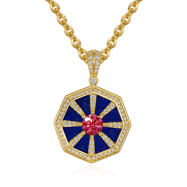 Octagonal Round Pendant