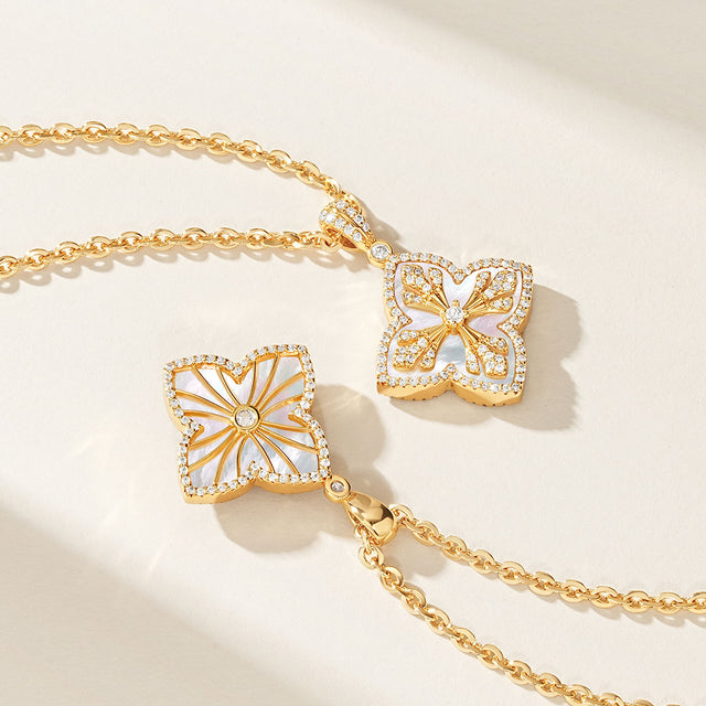 Four Leaf Clover Choker Necklace