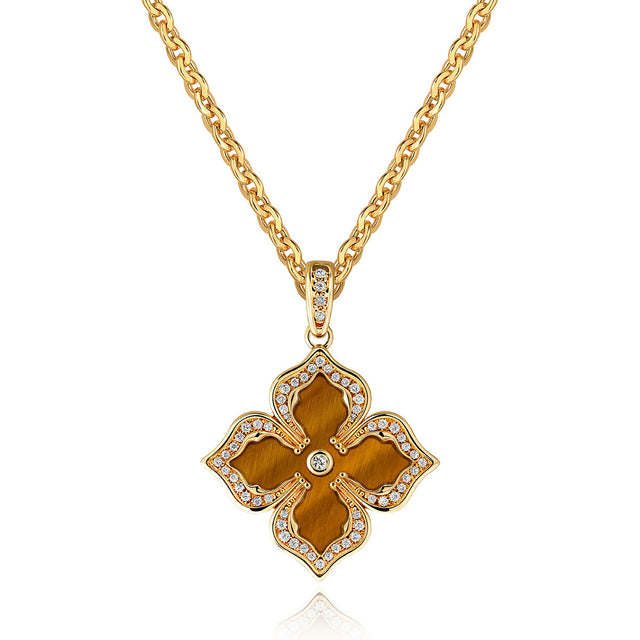 4 Leaf Clover Flower Necklace