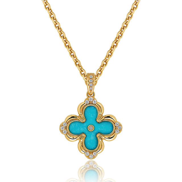 Clover Flower Pendant Necklace