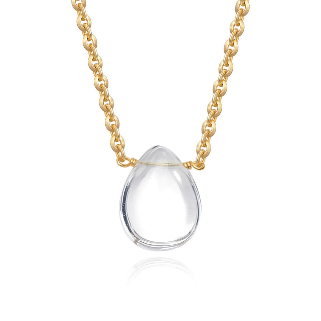 Gold Teardrop Choker Necklace