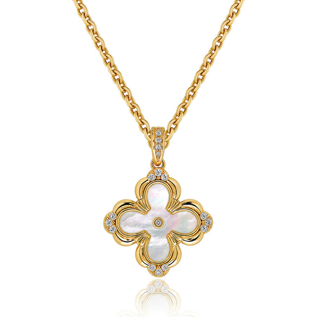 Clover Flower Pendant Necklace