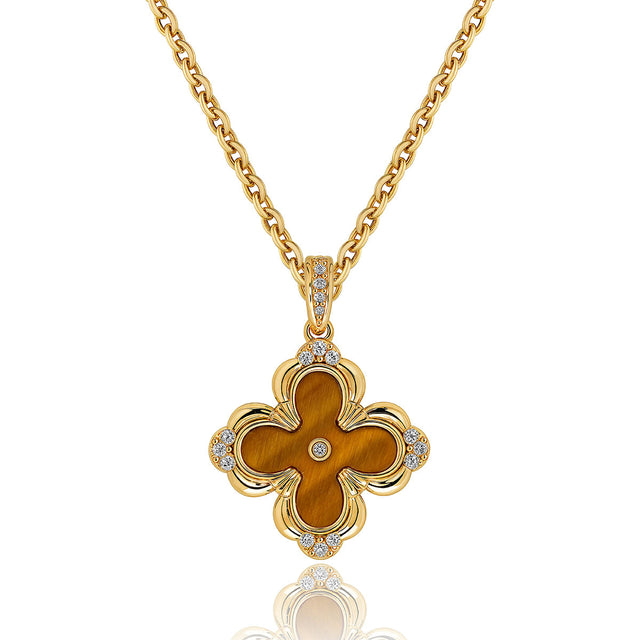 Clover Flower Pendant Necklace