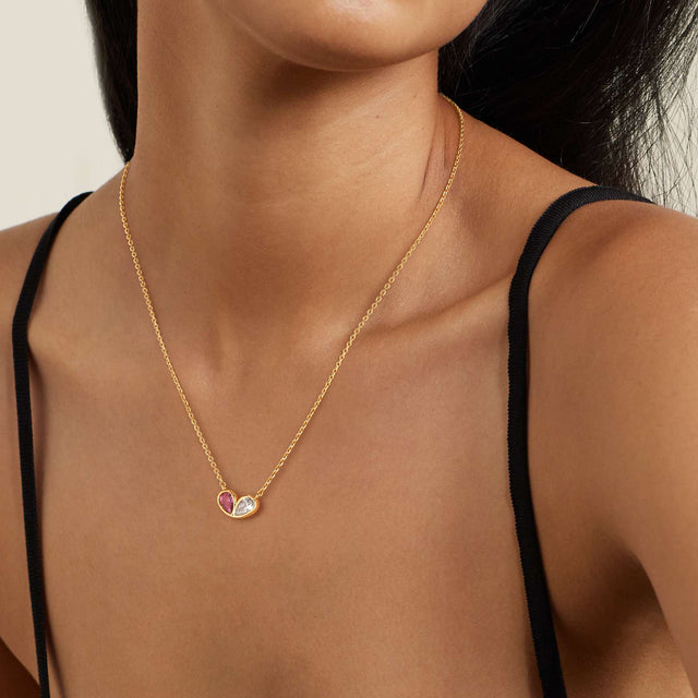 Double Heart Necklace