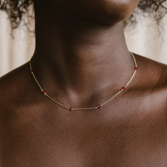 Natural Stone Choker Necklace