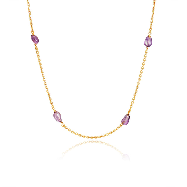 Natural Stone Choker Necklace