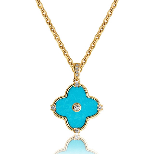 Clover Flower Pendant Necklace