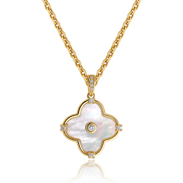 Clover Flower Pendant Necklace