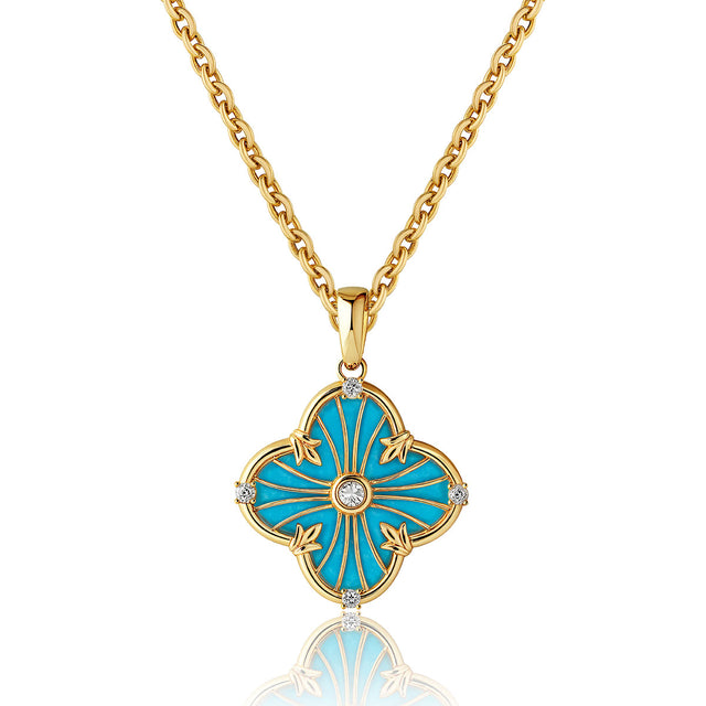 Clover Flower Pendant Necklace