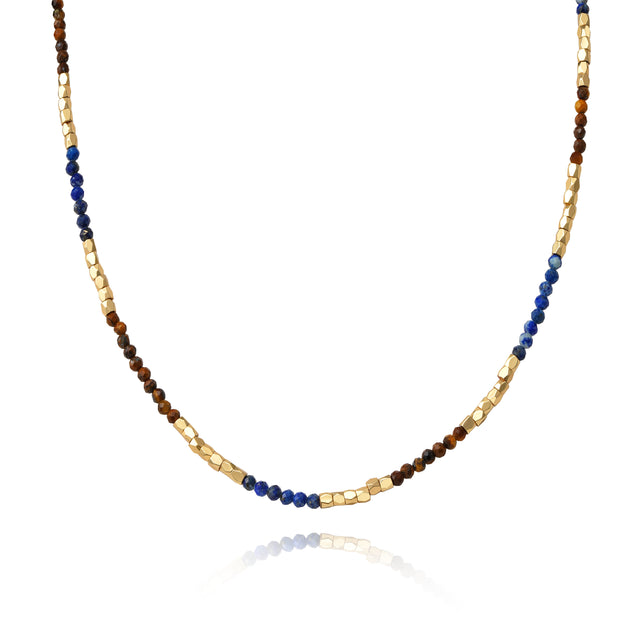 Natural Stone Beaded Choker Necklace