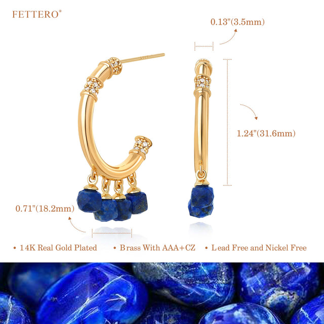 Chunky Colored Boho Hoop Earrings