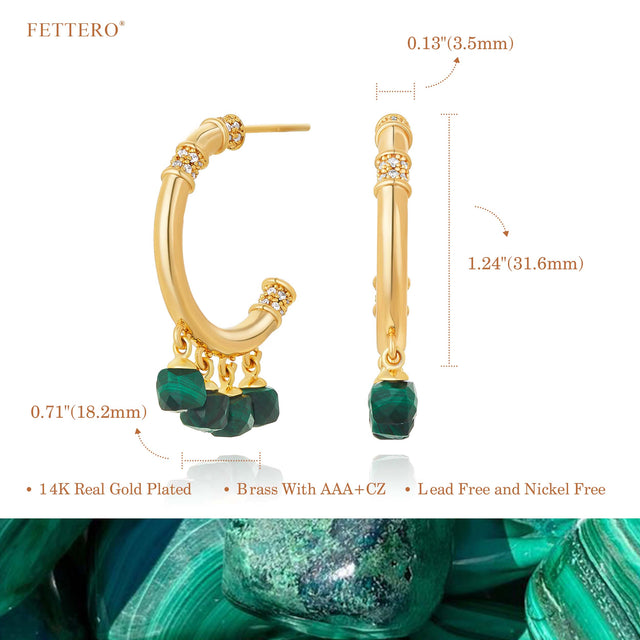 Chunky Colored Boho Hoop Earrings