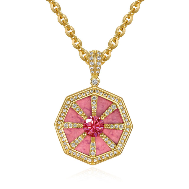 Octagonal Round Pendant