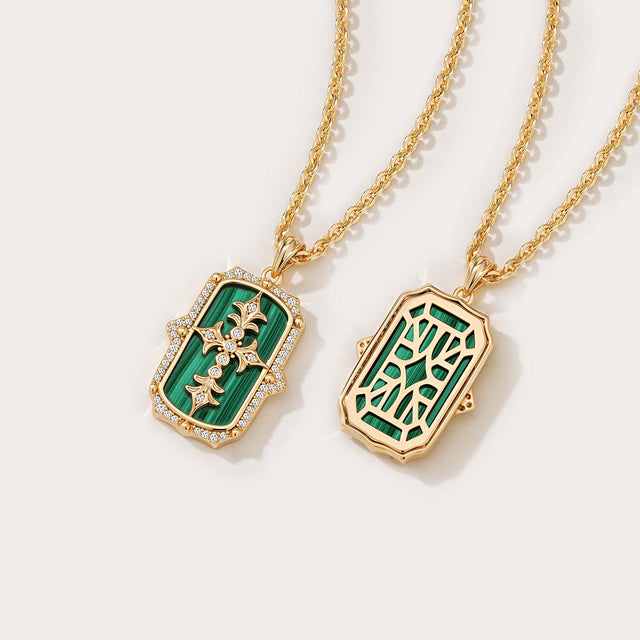 Malachite lris Pendant Necklace