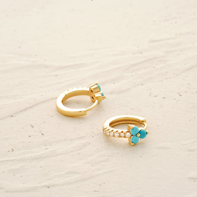 HolyMagic Women Huggie Hoop Earrings Gold Ear Stud Cuff 14k Gold Filled Small Boho Beach Simple Delicate Handmade Hypoallergenic Jewelry Gift