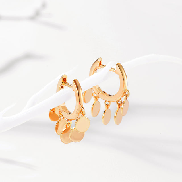 HolyMagic Women Huggie Hoop Earrings Gold Ear Stud Cuff 14k Gold Filled Small Boho Beach Simple Delicate Handmade Hypoallergenic Jewelry Gift