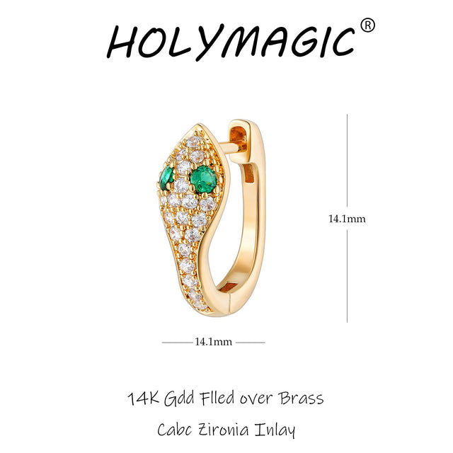 HolyMagic Women Huggie Hoop Earrings Gold Ear Stud Cuff 14k Gold Filled Small Boho Beach Simple Delicate Handmade Hypoallergenic Jewelry Gift