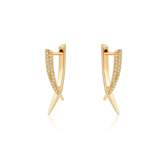 HolyMagic Women Huggie Hoop Earrings Gold Ear Stud Cuff 14k Gold Filled Small Boho Beach Simple Delicate Handmade Hypoallergenic Jewelry Gift