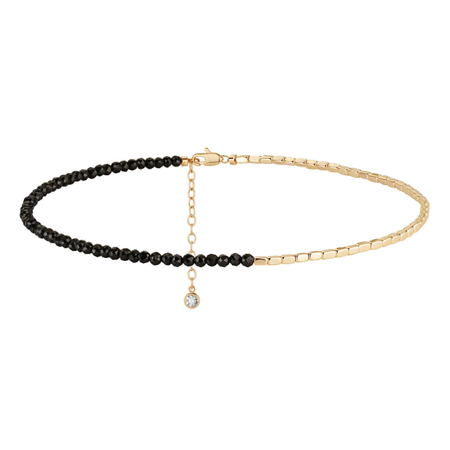 Gold Handmade Gemstone Beaded Anklet