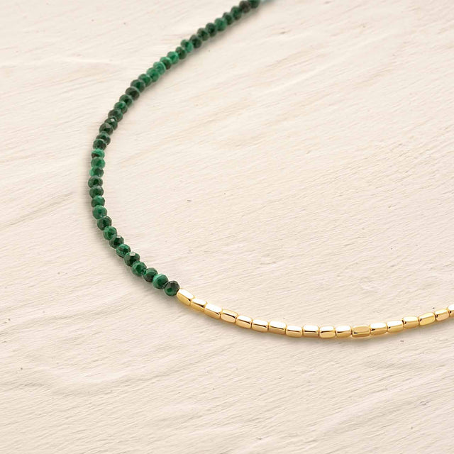 Gold Handmade Gemstone Beaded Anklet