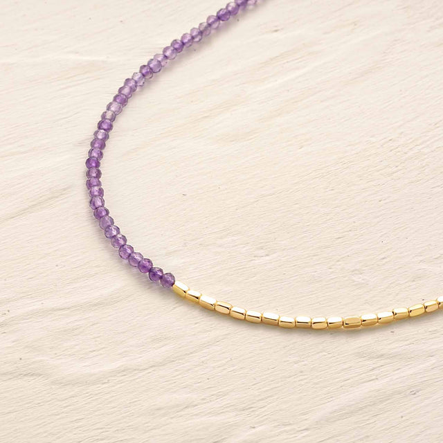 Gold Handmade Gemstone Beaded Anklet