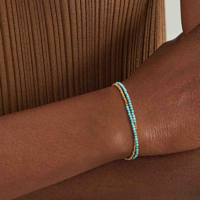 Double Layer Beaded Bracelet