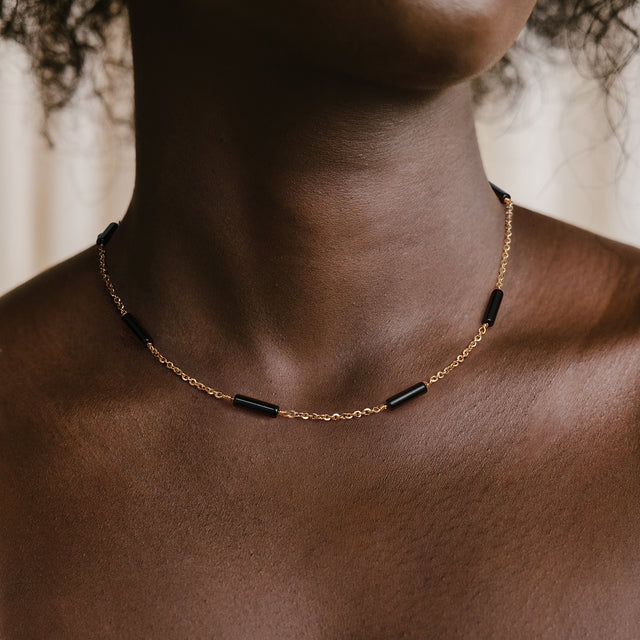 Natural Stone Choker Necklace
