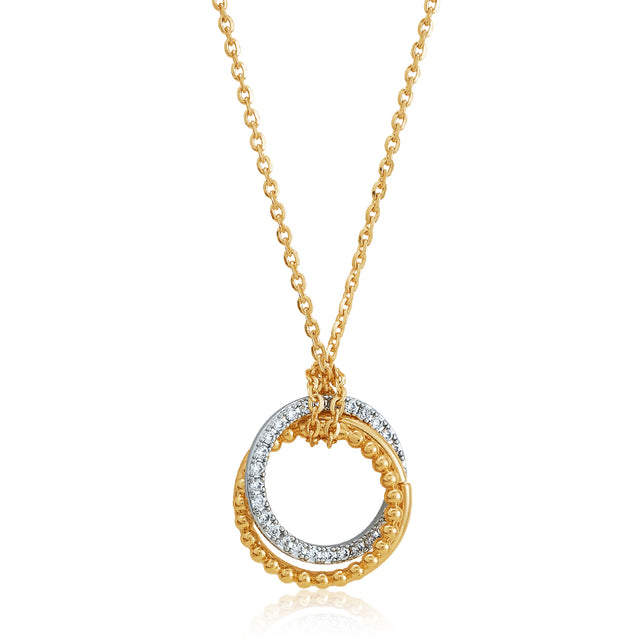 HOLYMAGIC Pendant Necklace Gold Choker Layered Coin Open Karma Circle Full New Crescent Moon 14K Gold Plated Dainty Simple Moon Phase Jewelry for Women /Men Gift