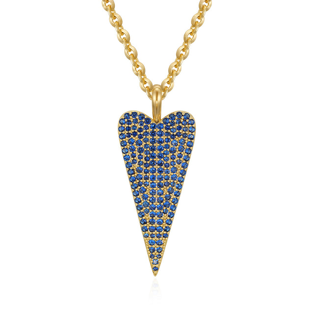 Natural Stone Heart Necklace