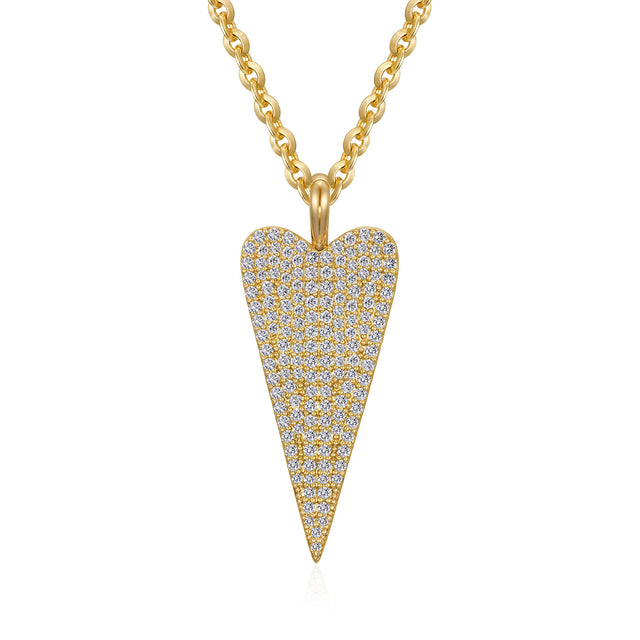 Natural Stone Heart Necklace