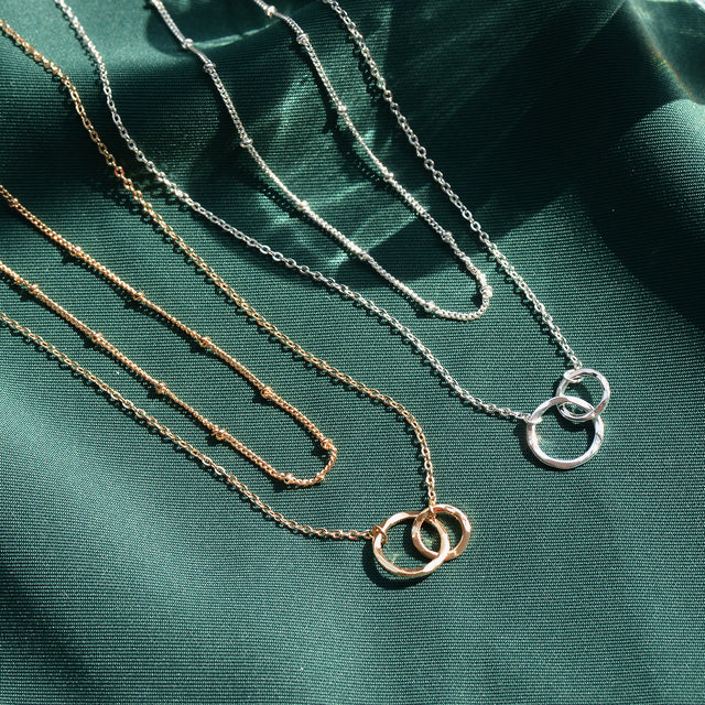 HOLYMAGIC Pendant Necklace Gold Choker Layered Coin Open Karma Circle Full New Crescent Moon 14K Gold Plated Dainty Simple Moon Phase Jewelry for Women /Men Gift