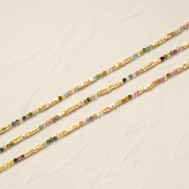 Natural Stone Beaded Choker Necklace