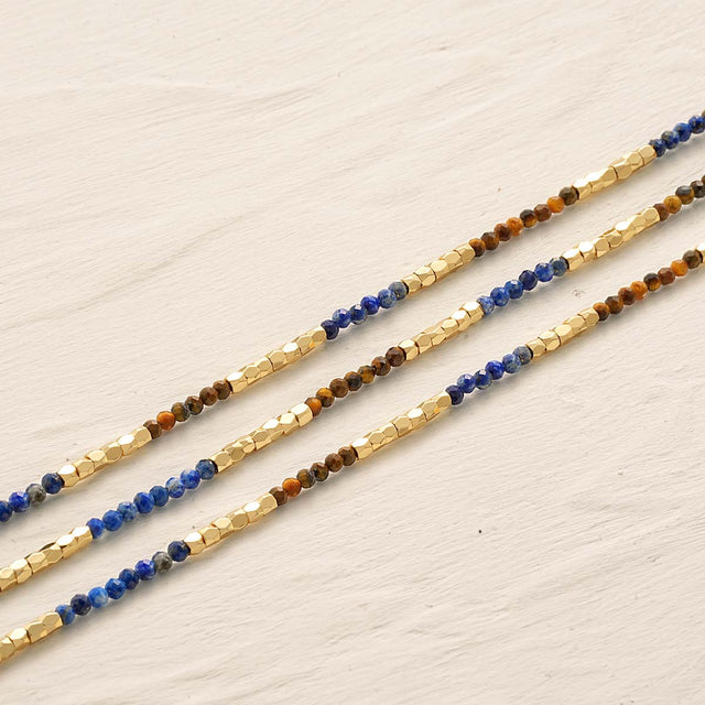 Natural Stone Beaded Choker Necklace