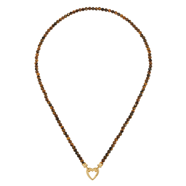 Yellow Tiger Stone Beaded Necklace