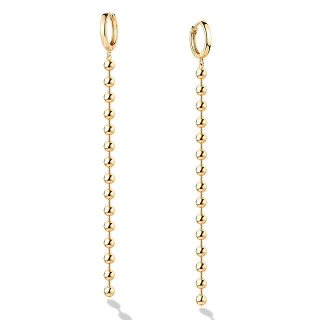 Fettero® heart eye dangle earrings in gold for women, playful yet elegant design for everyday wear or gifting