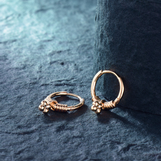 Gold Rattle Earrings