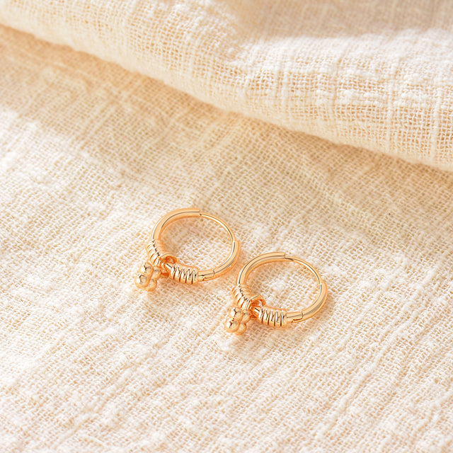 Gold Rattle Earrings