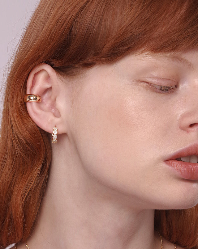 Pave CZ Hoops