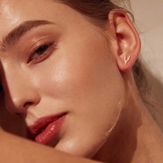 Y-shaped CZ Studs