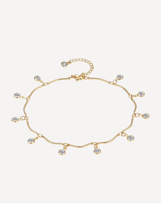 Shiny CZ Anklet