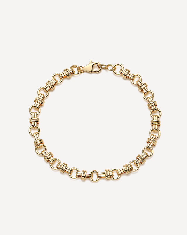 Boho chain gold bracelet for women by Fettero®, lightweight everyday wear jewelry and thoughtful gift choice