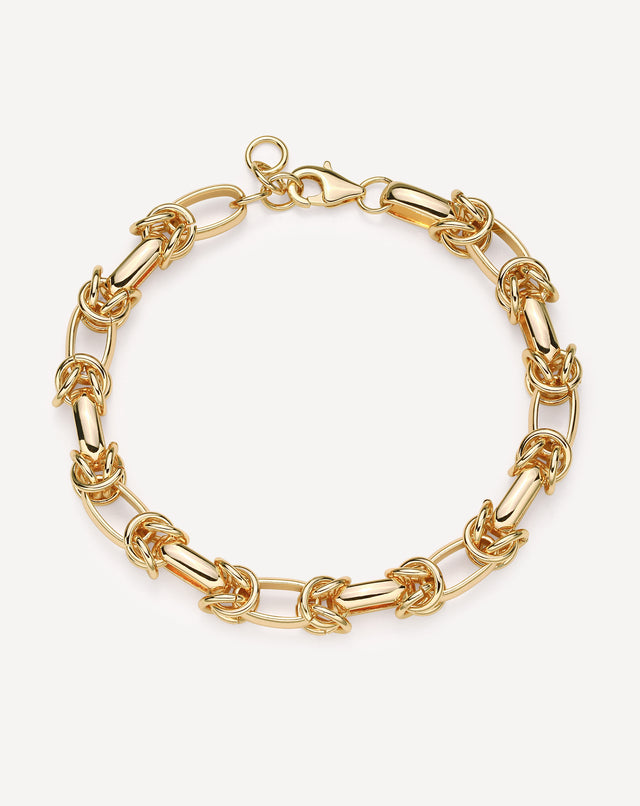 Retro chain gold bracelet for women by Fettero®, timeless everyday wear jewelry and stylish gift choice